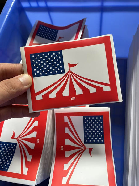...And To The Circus For Which It Stands (Sticker) Version 2