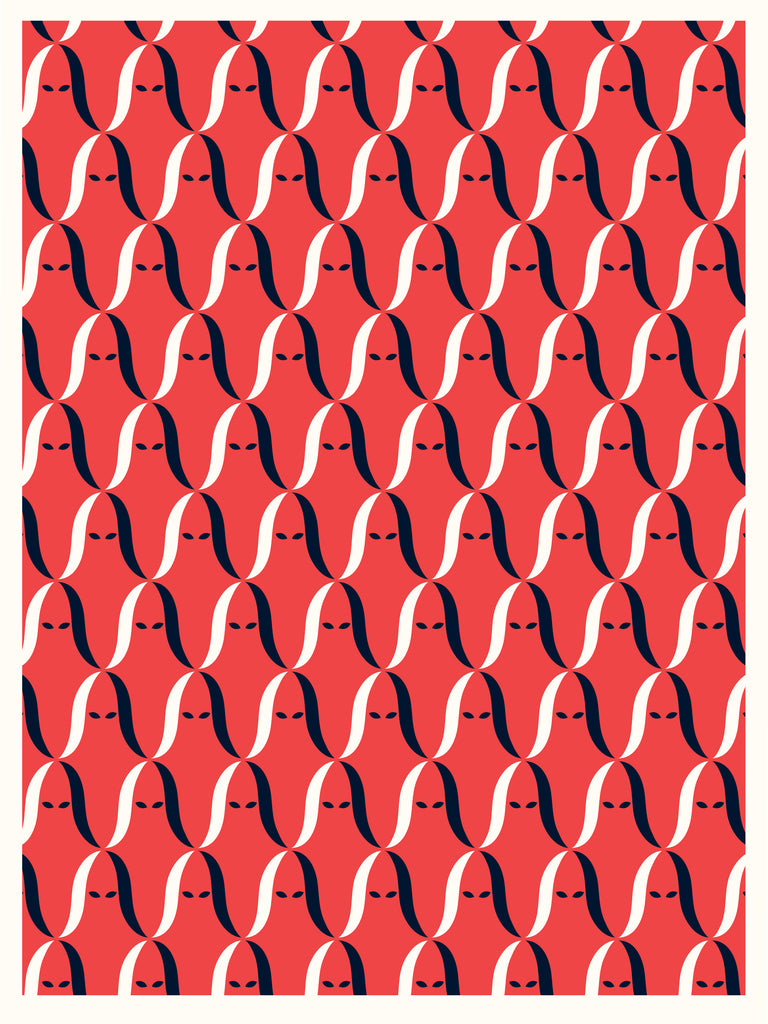 Pattern Of Execution 18x24 Red