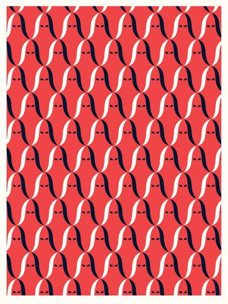 Pattern Of Execution 18x24 Red